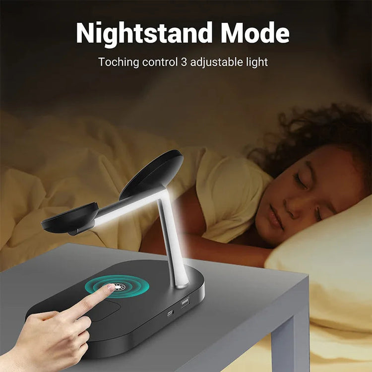 Magnetic 3-in-1 Wireless Charger Station